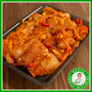Buy a £10 tray of Chicken Stirfry online from Reeds Family Butchers