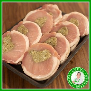 Buy a £10 tray of Stuffed Pork Loin online from Reeds Family Butchers