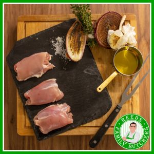 Buy Boneless Skinless Chicken Thighs x 8 online from Reeds Family Butchers